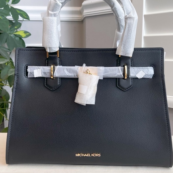 🔥NeW! Michael Kors Hamilton MD leather Satchel - Picture 4 of 10